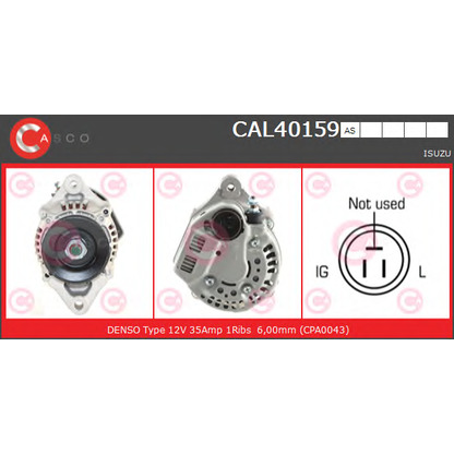 Zdjęcie Alternator CASCO CAL40159AS