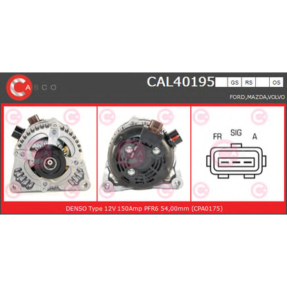 Foto Alternador CASCO CAL40195OS