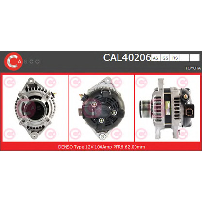 Foto Alternador CASCO CAL40206AS