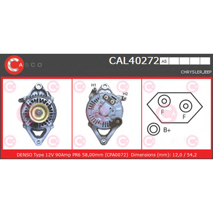 Foto Alternador CASCO CAL40272AS