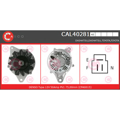 Foto Alternatore CASCO CAL40281AS