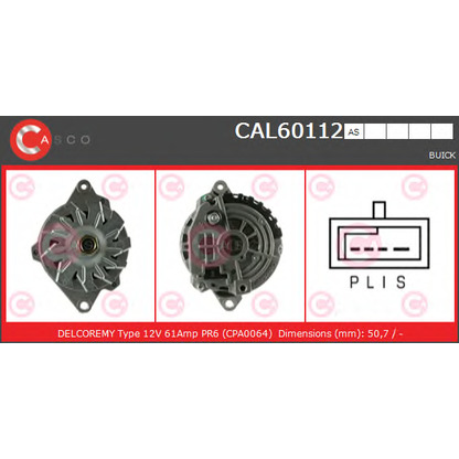 Zdjęcie Alternator CASCO CAL60112AS