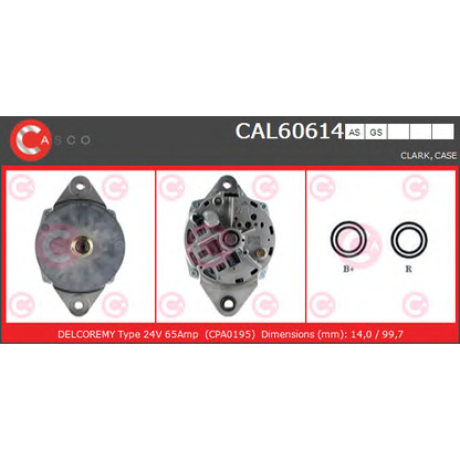 Foto Alternador CASCO CAL60614AS