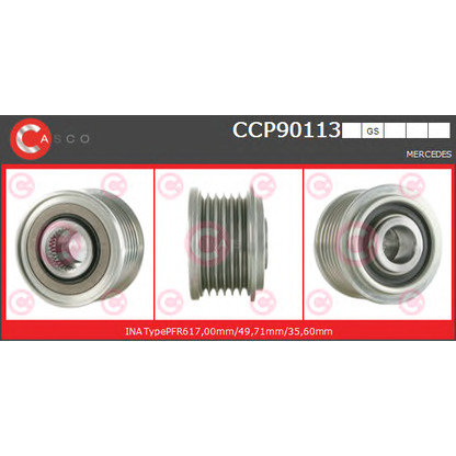 Photo Alternator Freewheel Clutch CASCO CCP90113GS