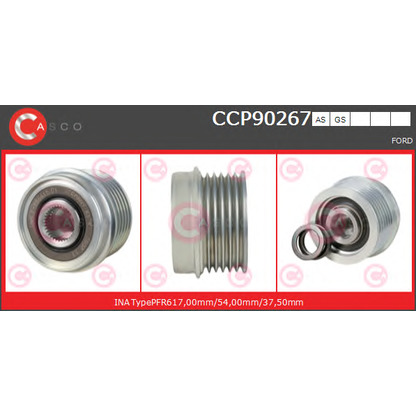 Zdjęcie Koło pasowe,  alternator CASCO CCP90267GS