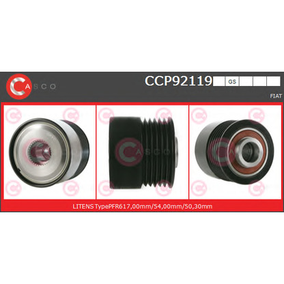 Foto Puleggia cinghia, Alternatore CASCO CCP92119GS