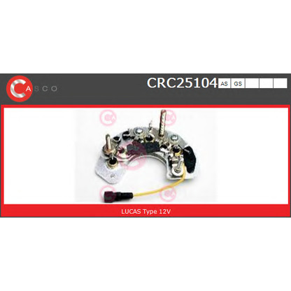 Foto Rectificador, alternador CASCO CRC25104GS