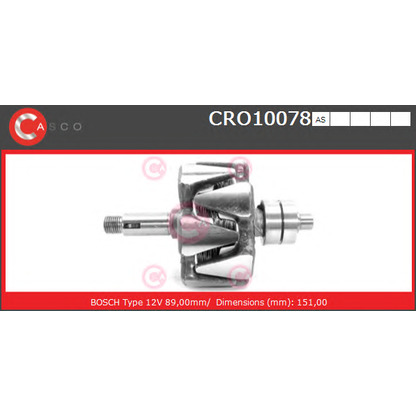 Foto Rotor, alternador CASCO CRO10078AS