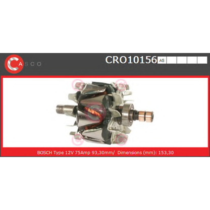 Photo Rotor, alternator CASCO CRO10156AS