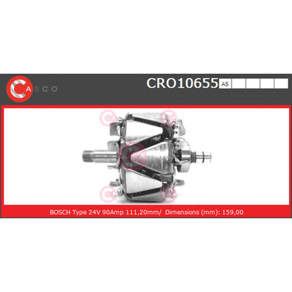 Foto Rotore, Alternatore CASCO CRO10655AS