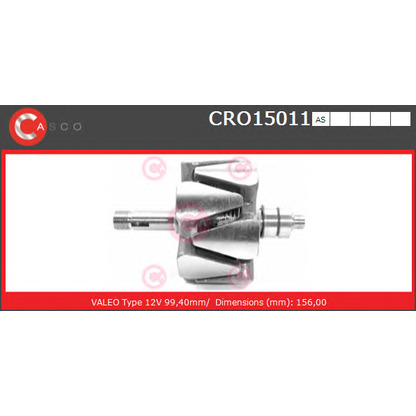 Foto Rotor, alternador CASCO CRO15011AS