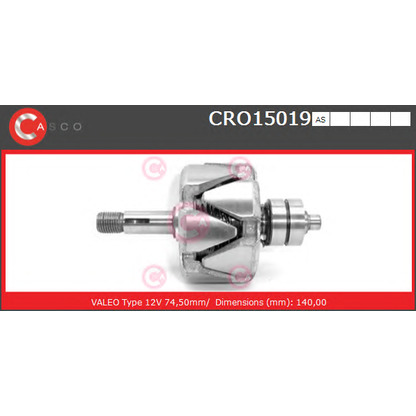 Foto Rotor, alternador CASCO CRO15019AS