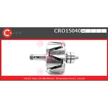 Foto Rotor, alternador CASCO CRO15040AS