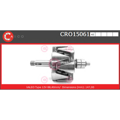 Photo Rotor, alternator CASCO CRO15061AS