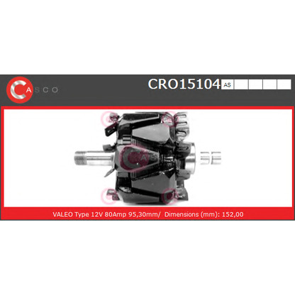 Photo Rotor, alternator CASCO CRO15104AS
