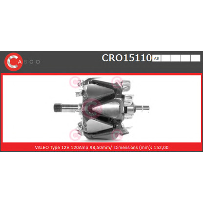 Photo Rotor, alternator CASCO CRO15110AS