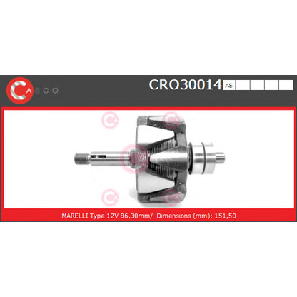 Photo Rotor, alternator CASCO CRO30014AS