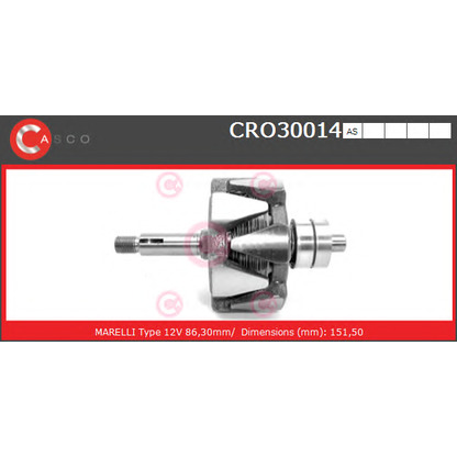 Foto Rotor, alternador CASCO CRO30014AS