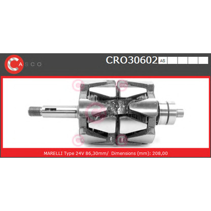 Photo Rotor, alternator CASCO CRO30602AS
