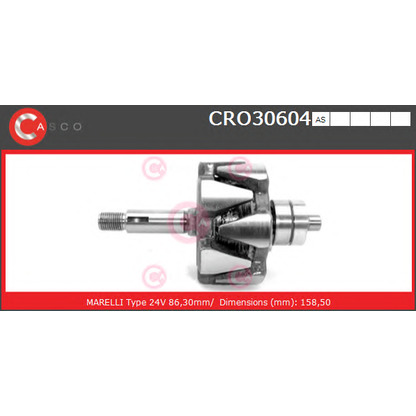 Foto Rotor, alternador CASCO CRO30604AS