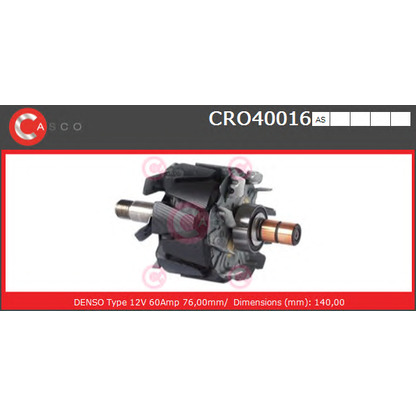 Photo Rotor, alternateur CASCO CRO40016AS