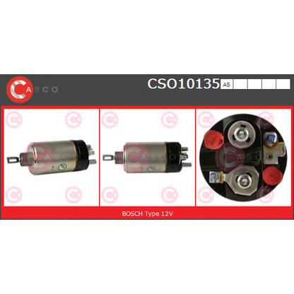Photo Solenoid Switch, starter CASCO CSO10135AS