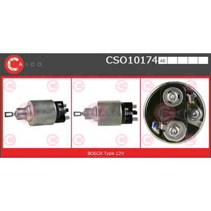 Zdjęcie Włącznik elektromagnetyczny, rozrusznik CASCO CSO10174AS