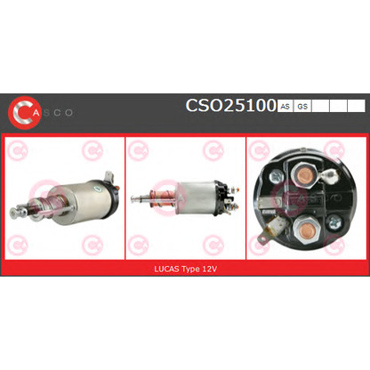 Photo Solenoid Switch, starter CASCO CSO25100AS
