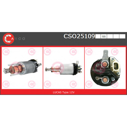 Photo Solenoid Switch, starter CASCO CSO25109GS