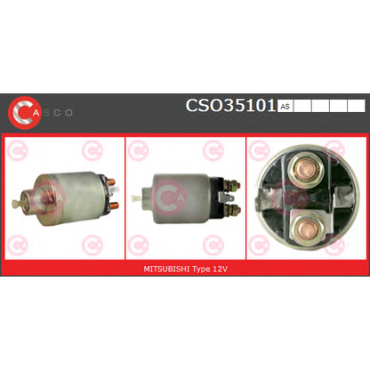 Photo Solenoid Switch, starter CASCO CSO35101AS