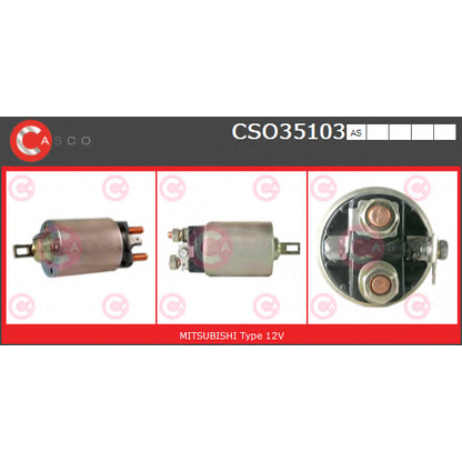 Photo Solenoid Switch, starter CASCO CSO35103AS