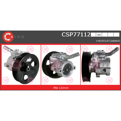 Photo Hydraulic Pump, steering system CASCO CSP77112GS