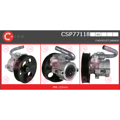 Photo Hydraulic Pump, steering system CASCO CSP77118GS
