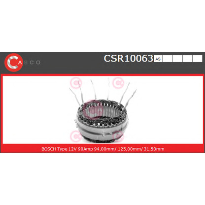 Foto Estator, alternador CASCO CSR10063AS