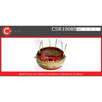 Photo Stator, alternateur CASCO CSR10080AS