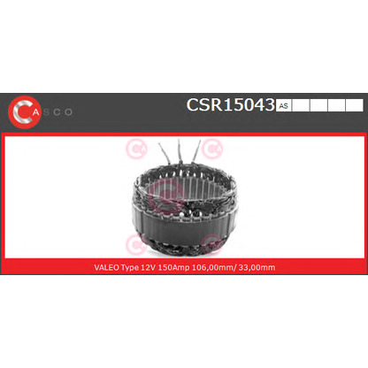 Photo Stator, alternateur CASCO CSR15043AS