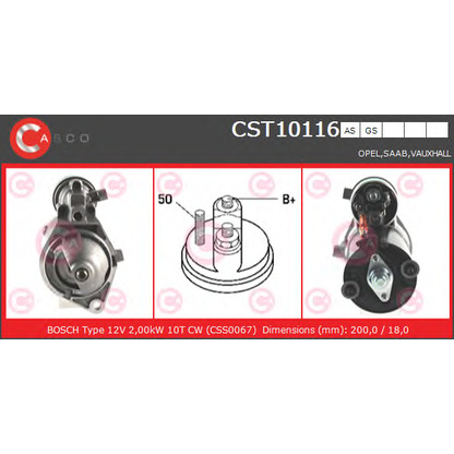 Photo Starter CASCO CST10116GS