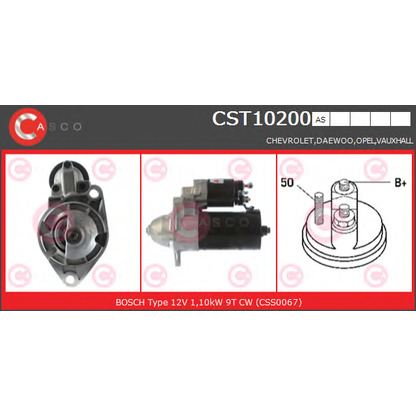 Zdjęcie Rozrusznik CASCO CST10200AS