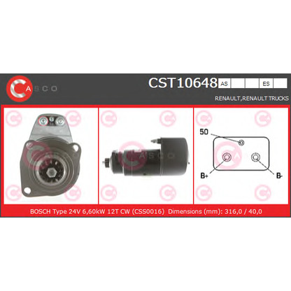 Foto Motor de arranque CASCO CST10648AS