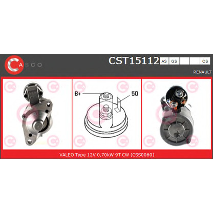 Фото Стартер CASCO CST15112OS