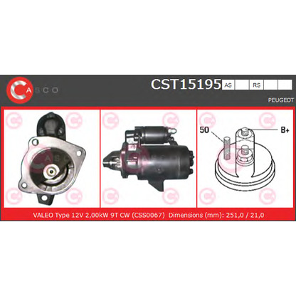 Zdjęcie Rozrusznik CASCO CST15195AS