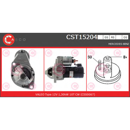 Foto Motor de arranque CASCO CST15204GS