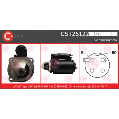 Foto Motor de arranque CASCO CST25122GS