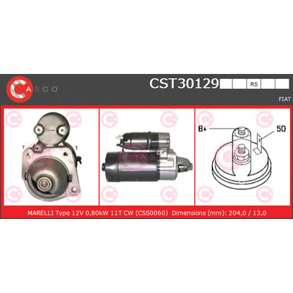 Foto Motor de arranque CASCO CST30129RS