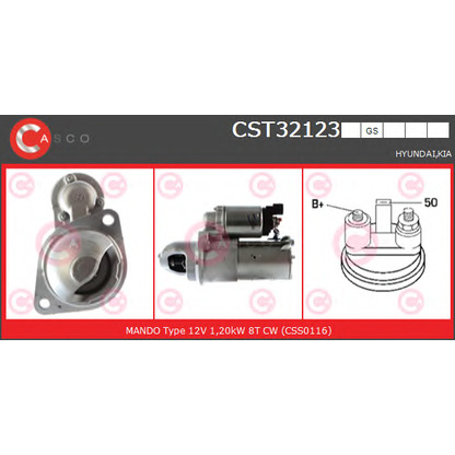 Foto Motor de arranque CASCO CST32123GS