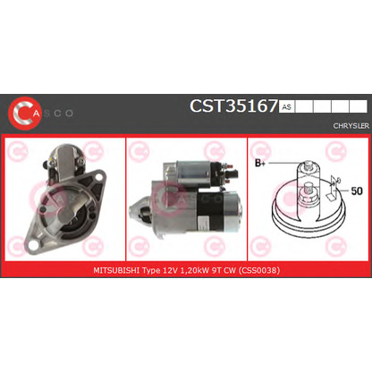 Foto Motor de arranque CASCO CST35167AS