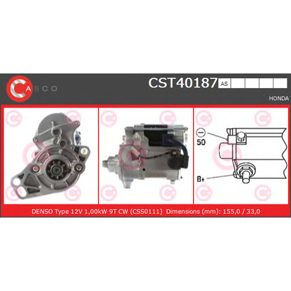 Zdjęcie Rozrusznik CASCO CST40187AS