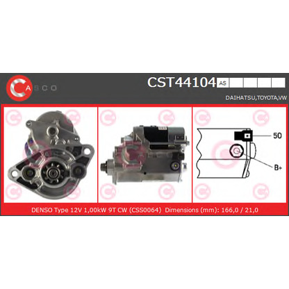 Foto Motor de arranque CASCO CST44104AS