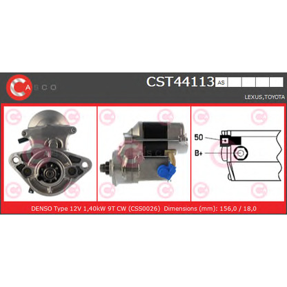 Foto Motor de arranque CASCO CST44113AS