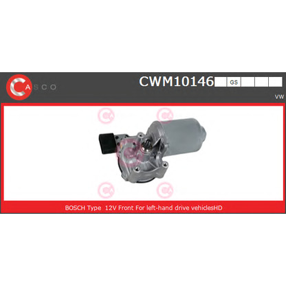 Foto Motor del limpiaparabrisas CASCO CWM10146GS